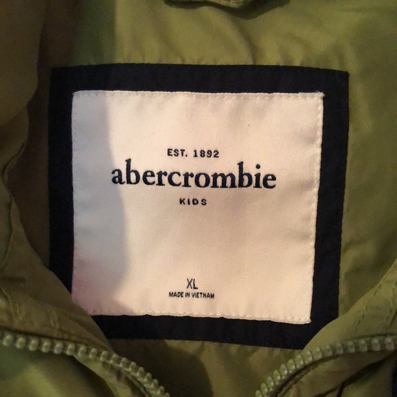 Abercrombie & Fitch Kids Green Dual Zipper Puffer Vest Girls XL - Picture 3 of 12